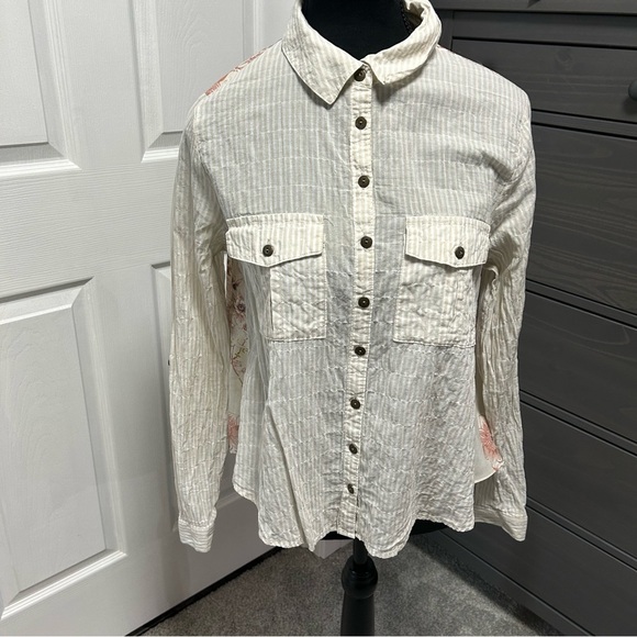 Free People Button Down Top - Picture 1 of 5